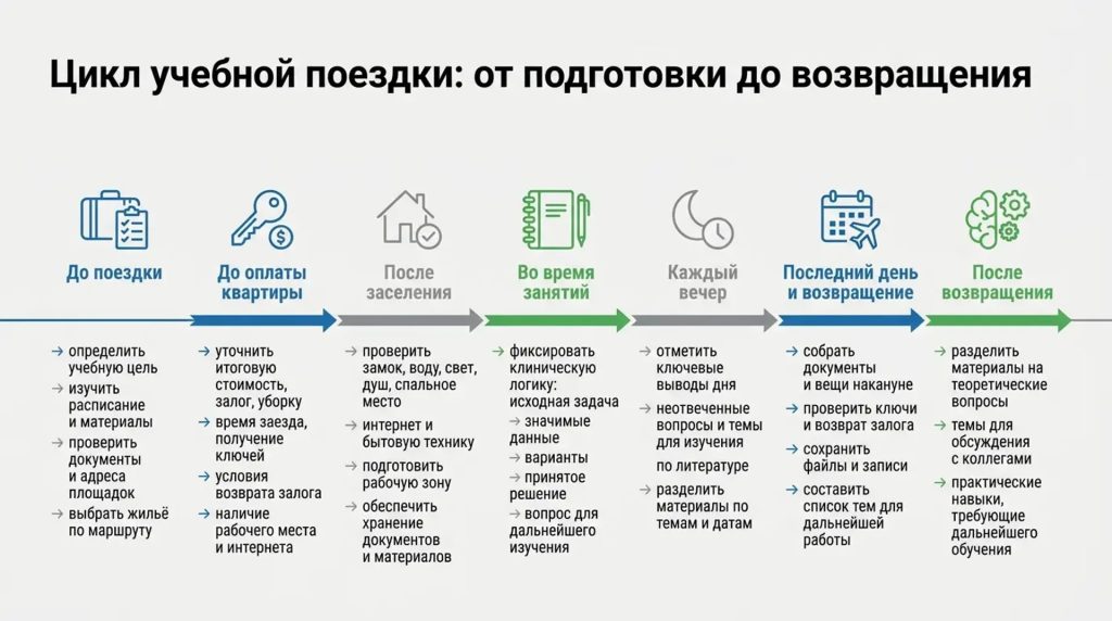 Цикл учебной поездки: от подготовки до возвращения
